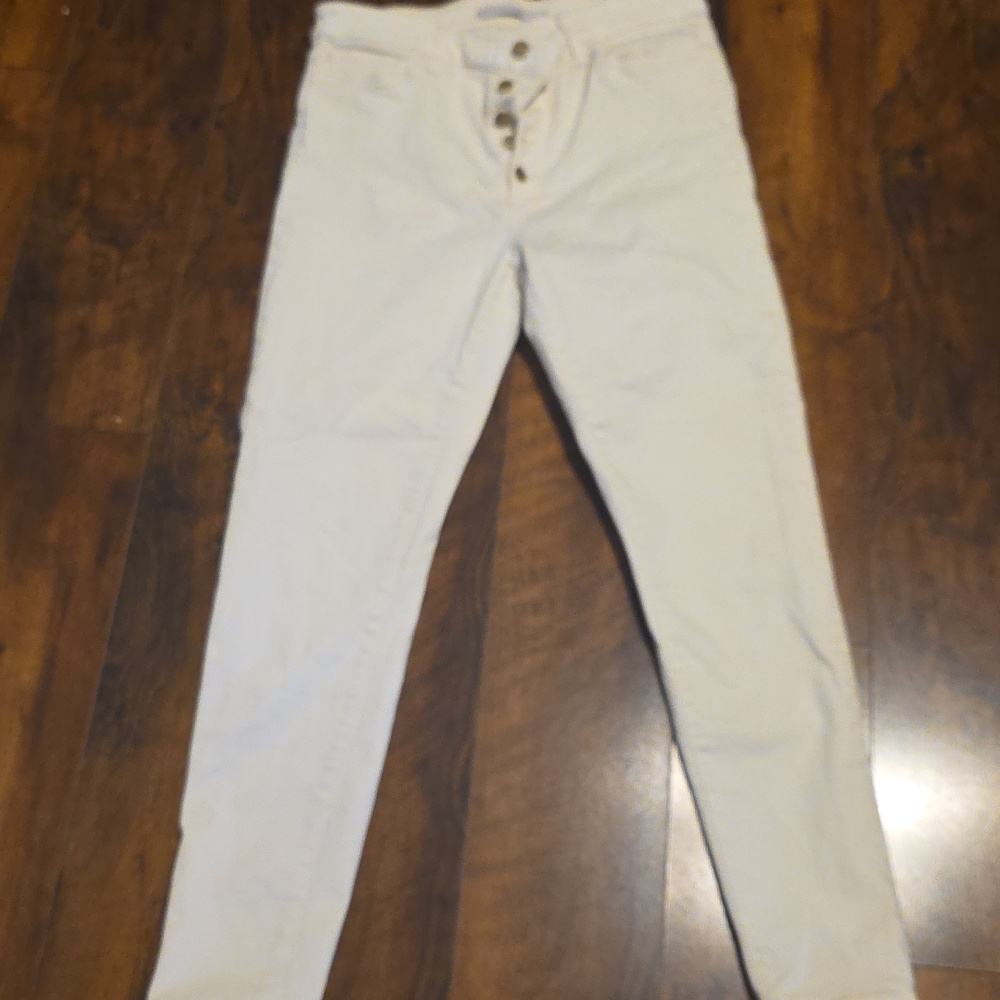 White High-Rise Skinny Jeans for Women
